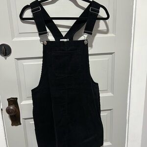 Charlotte Russe Black Corduroy Dress